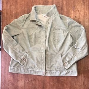 Pastel Green Women's Corduroy Jacket